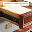 Bibliothèque vintage en bois massif