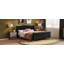 Lit plateforme Verona King en velours avec tête de lit capitonnée à oreilles-134707182-134707184