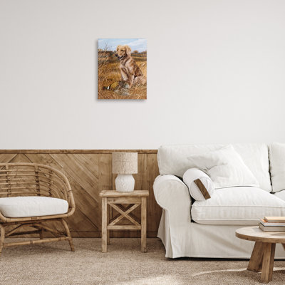  «Hunting Dog & Pheasant», art mural sur toile par Kevin Daniel