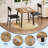 Dining Table Set for 2 with Upholstered Chairs, Space‑Saving Wood Kitchen Table for Small Apartments & Homes