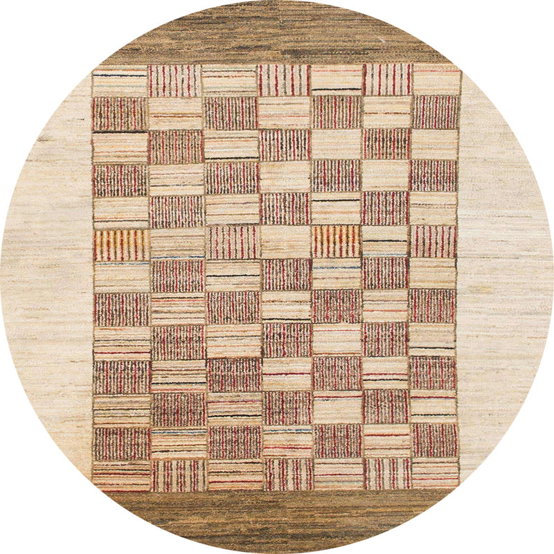 Abstract Indoor Rug, Round 3'