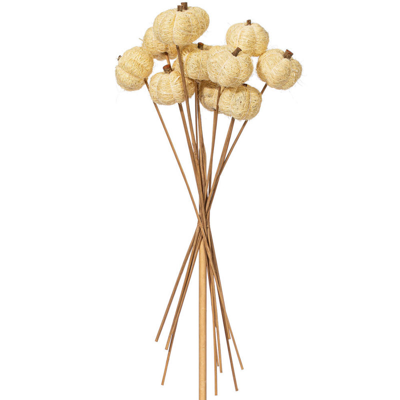 Natural Botanicals Hand Crafted Pumpkins, Bleached