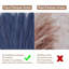 Pampas bleu clair / bleu poudreux petit, 30 pièces 17 po Faux gazon pampas court 