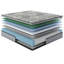 Grand matelas en mousse viscoélastique imprégnée de gel de 10 pouces, - États-Unis, relief, faible transfert de mouvement, eau, convient au cadre de base réglable, gris et blanc, pouces de printemps, compatible avec-134281979-134281980