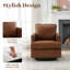 Fauteuil pivotant en similicuir-1102765302