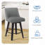 Tabourets de comptoir pivotants avec cadre en bois massif George Oliver Loriell-1334114377-1334114383-1334114382