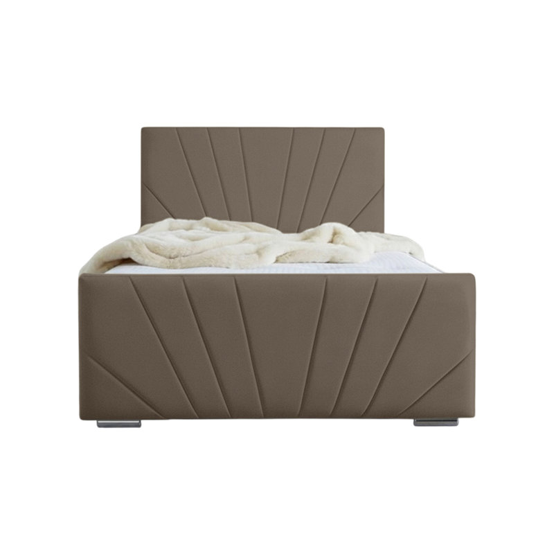 Ebenezer Upholstered Platform Bed, Mole, Kingsize (5')