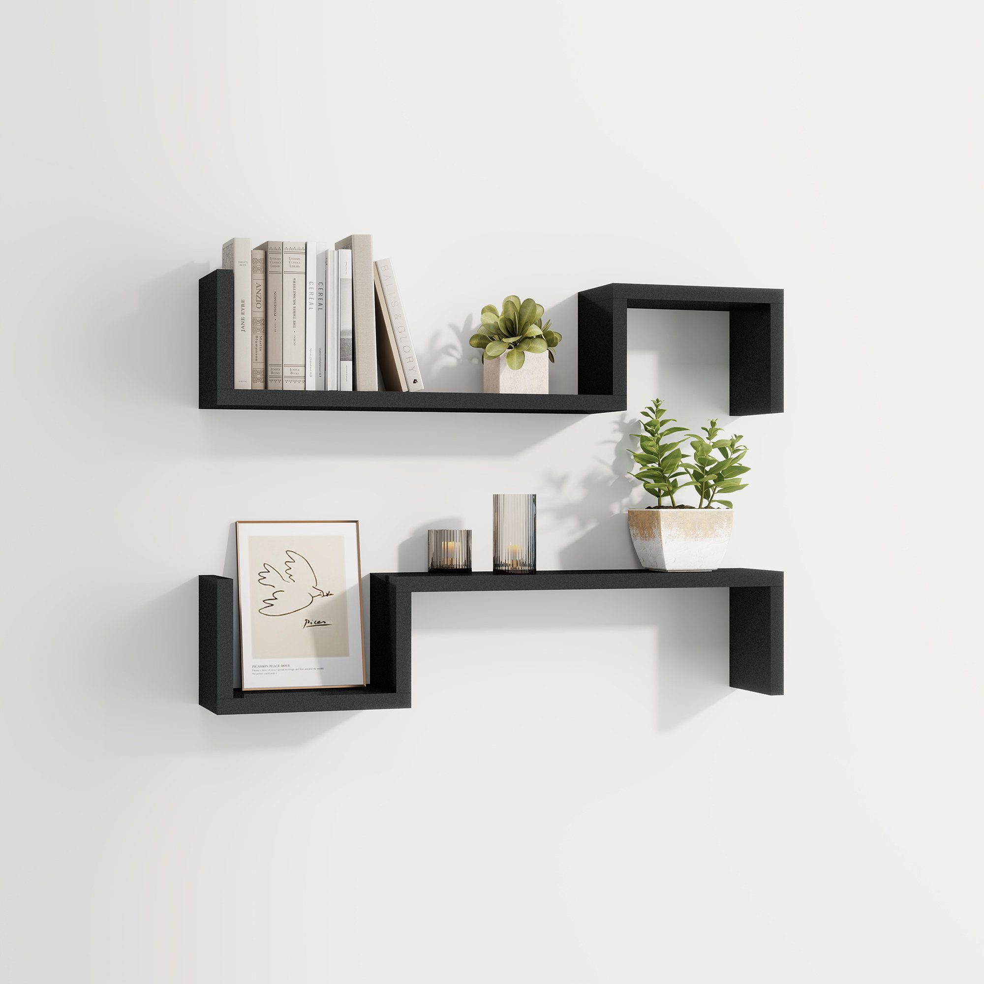Ebern Designs 2 Piece Wall Accent Shelf - Wayfair Canada
