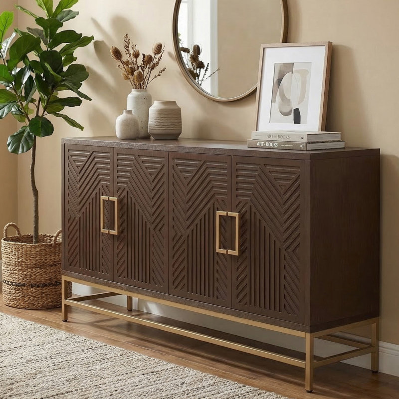 Console de 60 po pour le couloir, Espresso