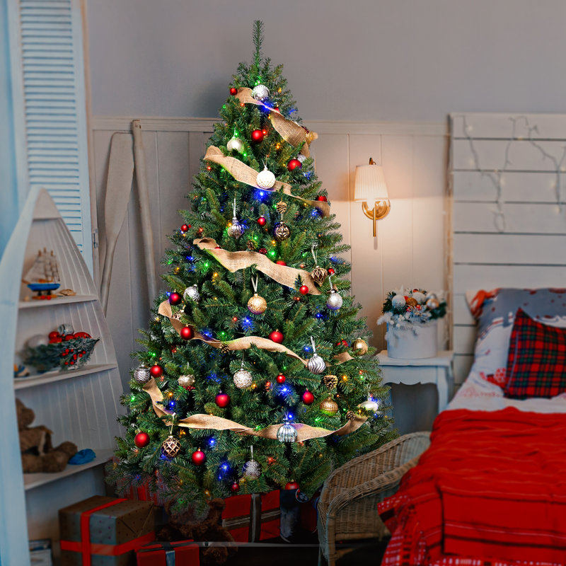 Arbre de Noël pleine hauteur intelligent pré-éclairé, 7