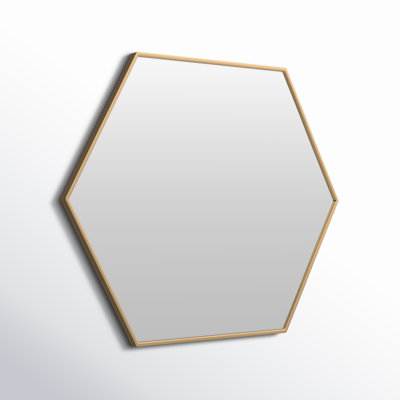 Sabine Metal Hexagon Wall Mirror