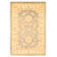 Tapis décoratif en laine de conception unique noué à la main New Age 2 pi 8 po x 3 pi 11 po gris/beige