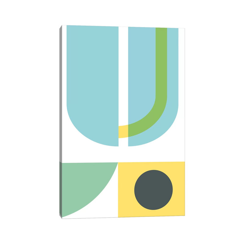 Geometric Composition III by Nouveau Prints - Wrapped Canvas Gallery-Wrapped Canvas Giclée, 20.32 cm H x 30.48 cm W
