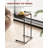 C Shaped End Table, Side Table For Couch And Recliner, Sofa Tray Desk With Storage Bag