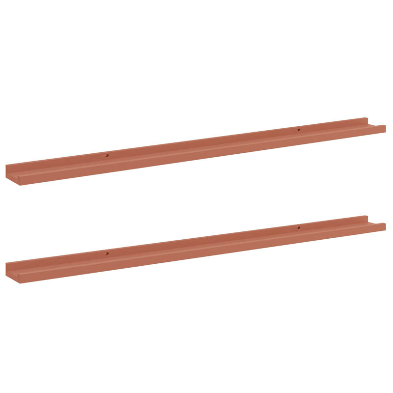 Floating Shelf, Red, 3cm H x 115cm W x 9cm D