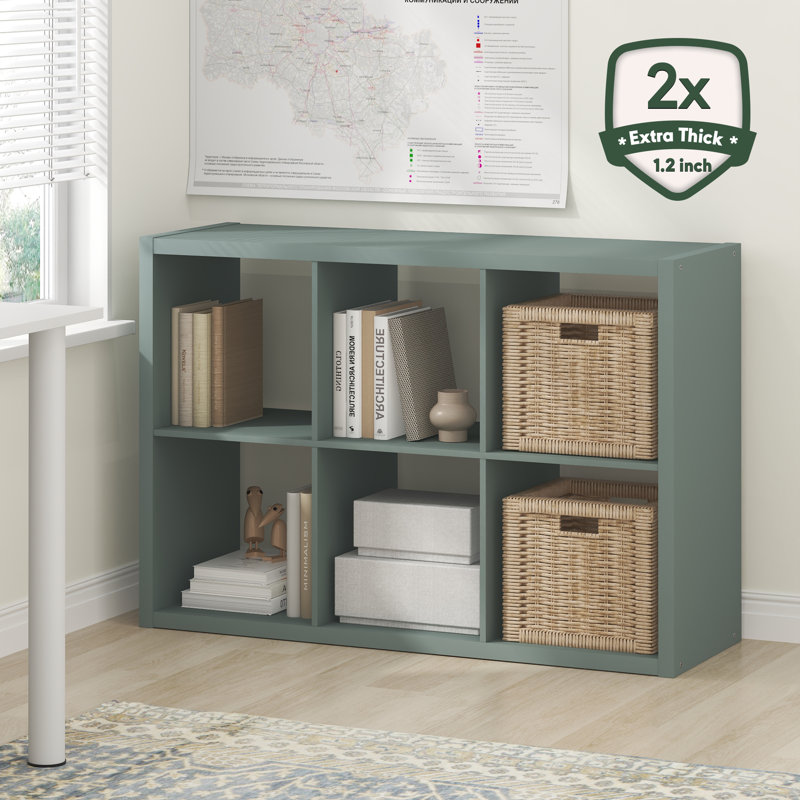 Bibliothèque Arlton, (3 feuilles) H 43,98 po x l 15,87 po x P 14,57 po, Vert