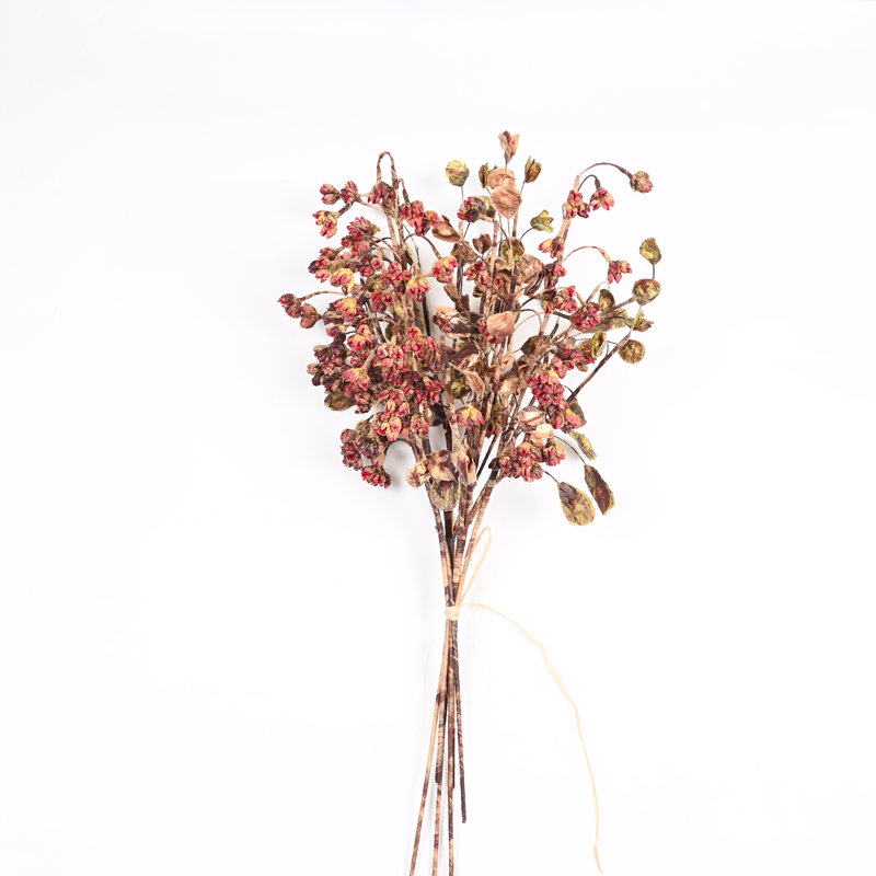 Arrangement floral campagnard artificiel avec longue tige, bouquet de fleurs rustiques pour les centres de table de salle à manger, décoration d'intérieur