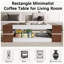 Table basse haute en verre avec rangement Emilly-2087297937