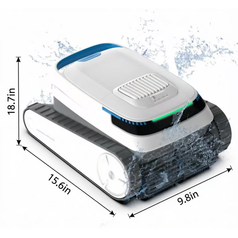 Cordless Robotic Pool Cleaner With Smart Navigation – Wall Climbing Pool Vacuum, 120-Min Runtime For In-Ground Pools