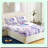 Retro Rainbow Butterfly Flower Bedding Set - Vintage Groovy Floral Boho Sheets with Deep Pocket Fitted Sheet & 2 Pillow Cases - Sun Moon Decor-115840918-115840919