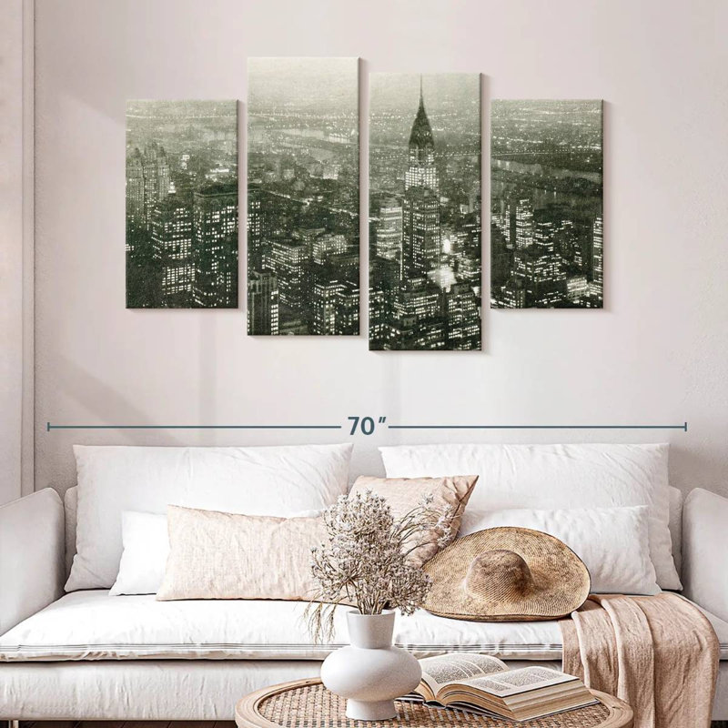 Nicci, superbe Manhattan la nuit, H 32 po x l 52 po