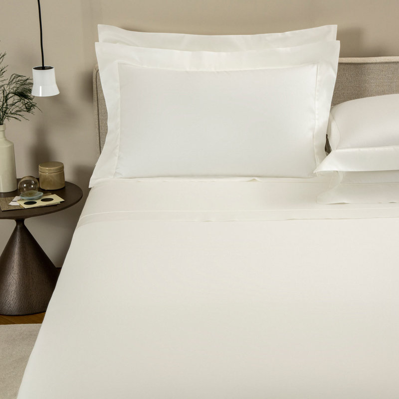 Grace Sateen Sheet Set, Queen Sheet Set, Milk