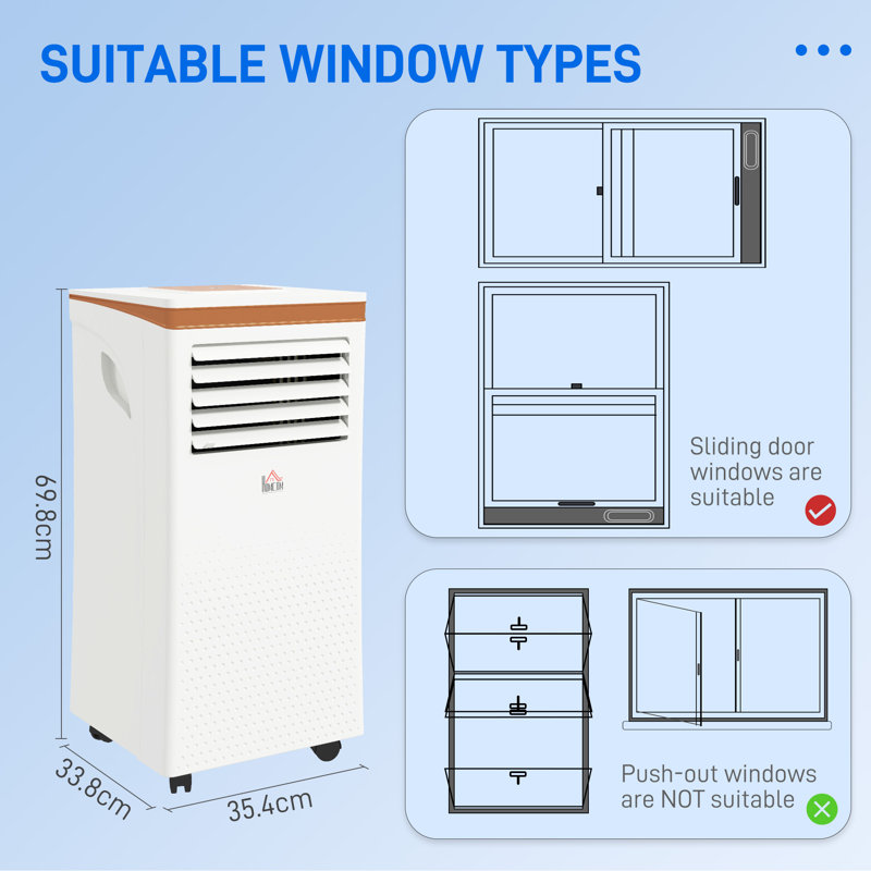 7000 BTU Portable Air Conditioner with Remote