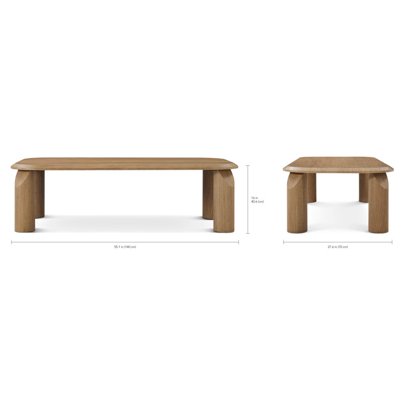 Vienna Cocktail Table, Natural