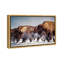 Buffalo Herd In A Snow Landscape Print-69850885-69850886