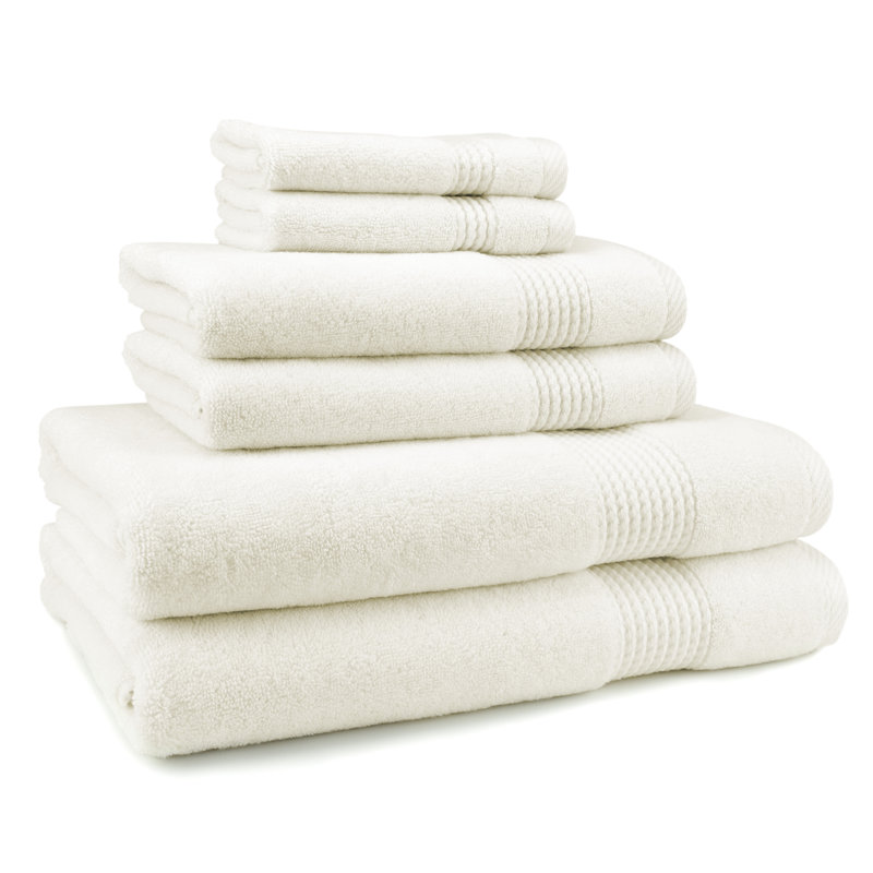 Ensemble de serviettes 6 pièces Adlena, Crème