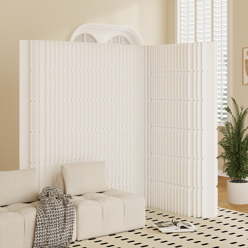 Paravent pliant en papier, écran de cloison d'intimité autoportant, séparateur d'espace portable sans assemblage, paravent léger pliable pour bureau, chambre à coucher, studio d'étude, décoration d'intérieur