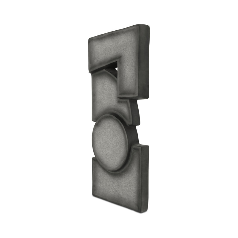 Teo Wall Sculpture Charcoal