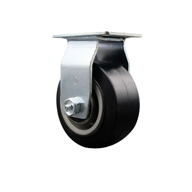 Rubber on Aluminum Caster