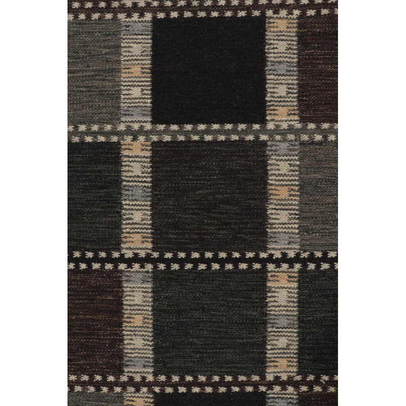 Scandinavian Wool Geometric Area Rug, Rectangle 12' x 15'