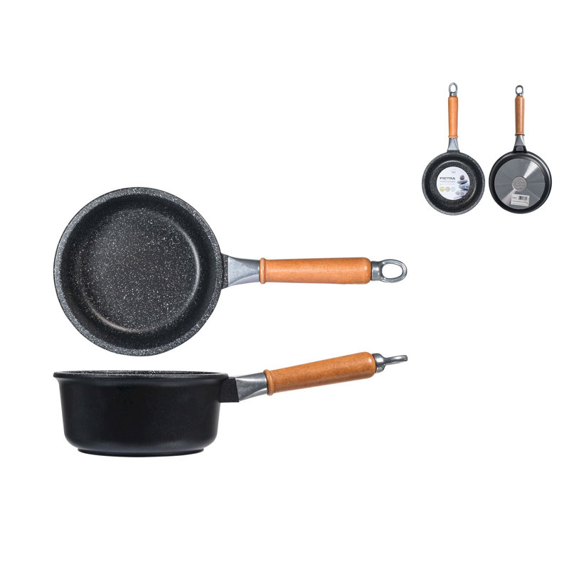 H&H Non-Stick Aluminium Round Casserole Dish