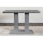 Eubanks Double Pedestal High Gloss Dining Table - Luxury Modern Design-90489614-134278300