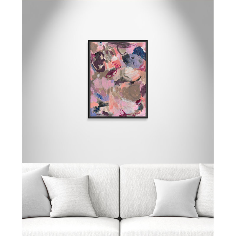 «Vineyard Evening Print» par Marisol Evora, Cadre flottant noir, L 19,5 po x H 25,5 po