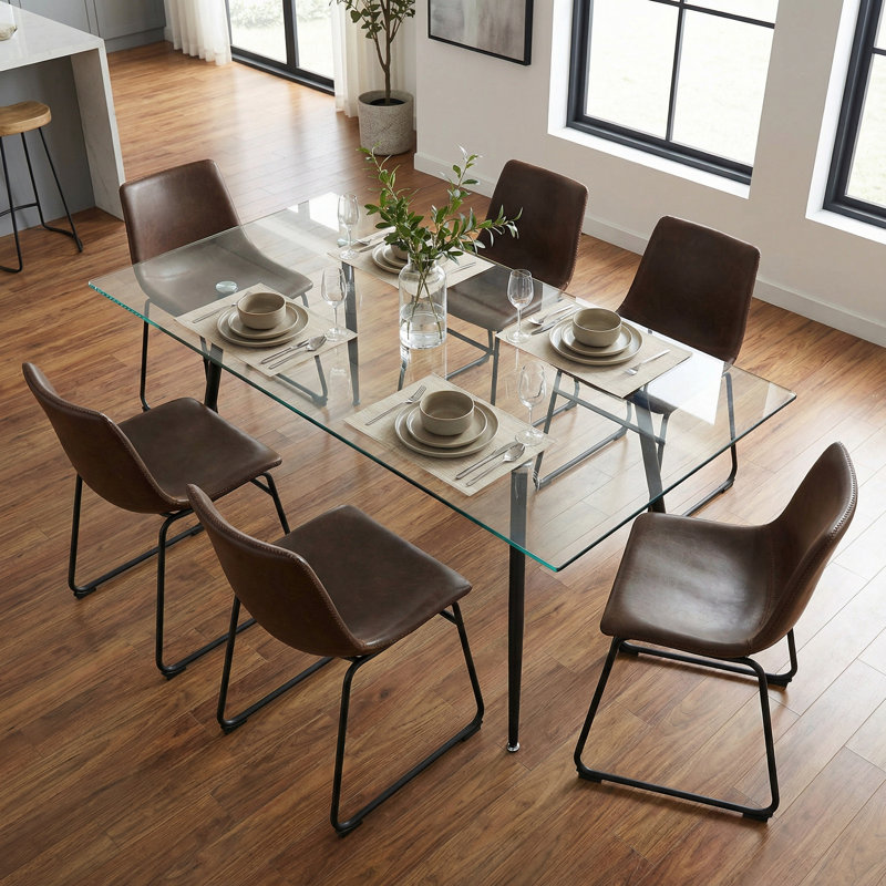 Lauver Upholstered Side Chairs (Set of 2), Brown