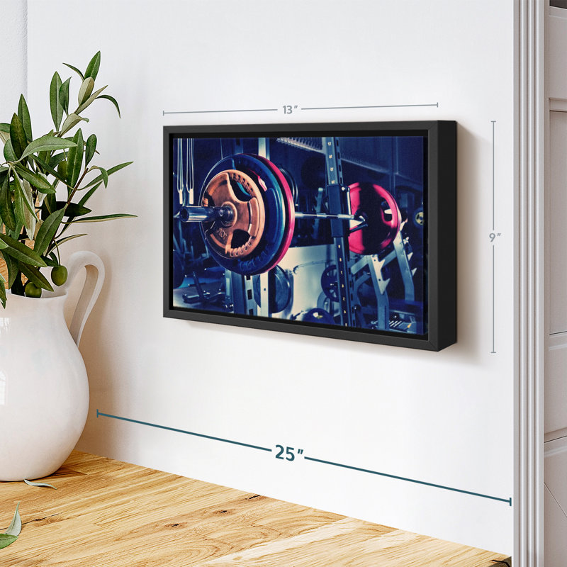 «Gym Barbell Wall Art», H 9 po x l 13 po