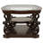 Bianca Merlot 2-Shelf Glass Top Coffee Table