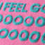 I Feel Good Slogan Rectangle Bath Mat