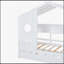 Lit simple en bois avec lit gigogne en bois, conception moderne pour enfants avec tablettes de rangement, blanc-446158212-446158213