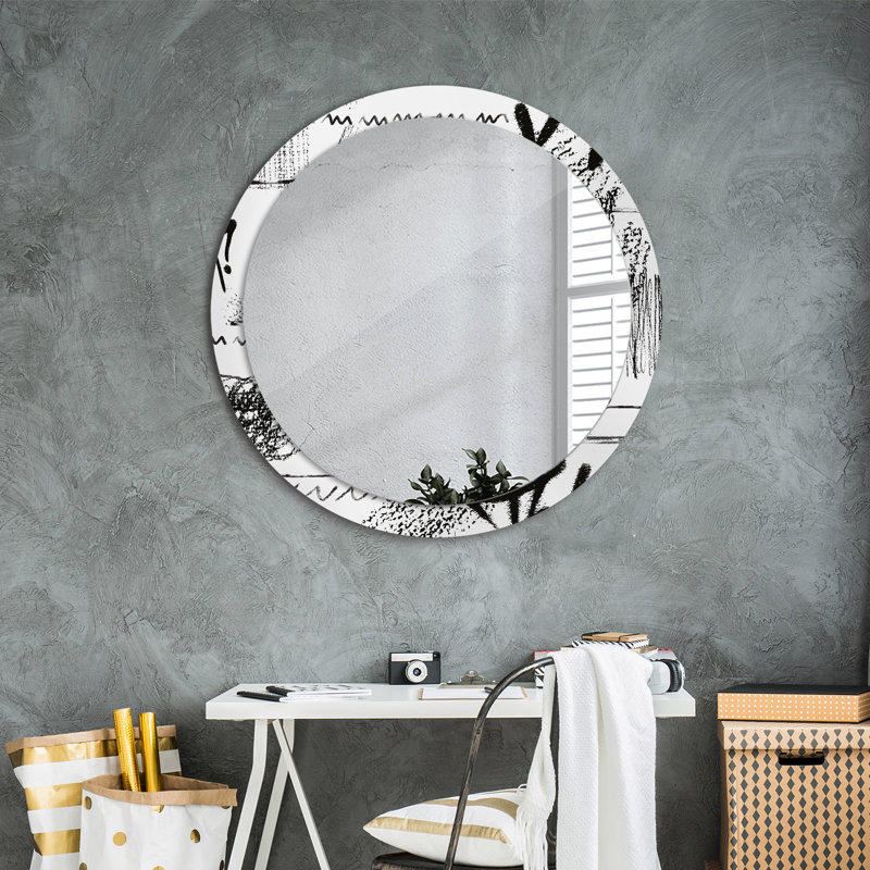 Huldar Glass Flat Wall Mirror