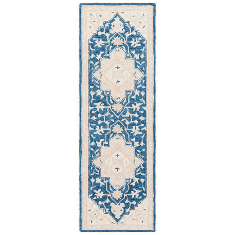 Danielburnham Hand Tufted Wool And Cotton With Latex Oriental Rug, Runner 2'3" x 7'