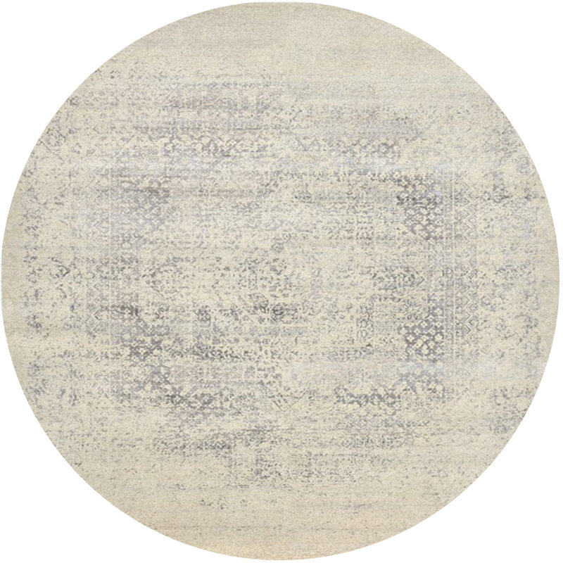 Tapis oriental gris, Rond 8 pi