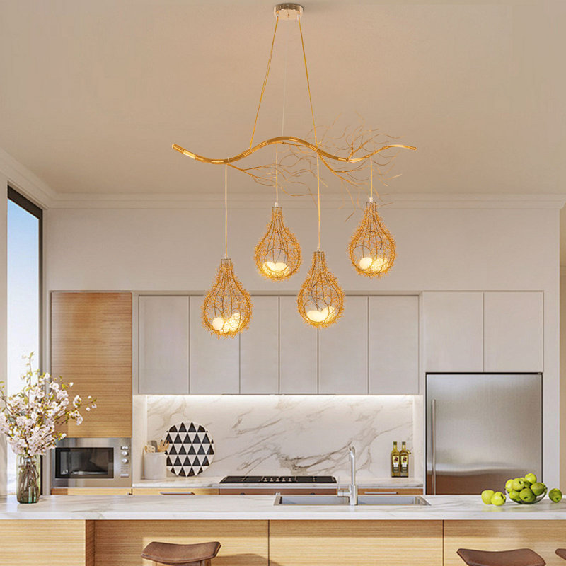 Lasseter 8 - Light Birdcage Chandelier
