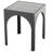 Cole And Grey Metal Geometric Side End Accent Table With Glass Top
