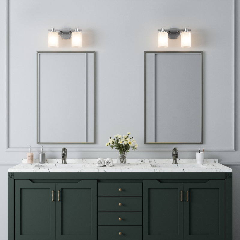 Meuble-lavabo à intensité variable Lito, Nickel, 3
