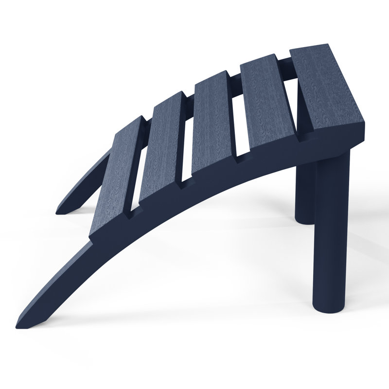 Repose-pieds d'extérieur en poly Adirondack, Bleu