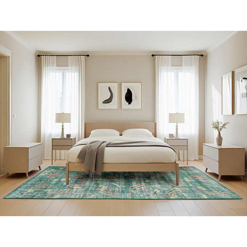 Akevia Oriental Indoor Rug, Rectangle 5' x 8'